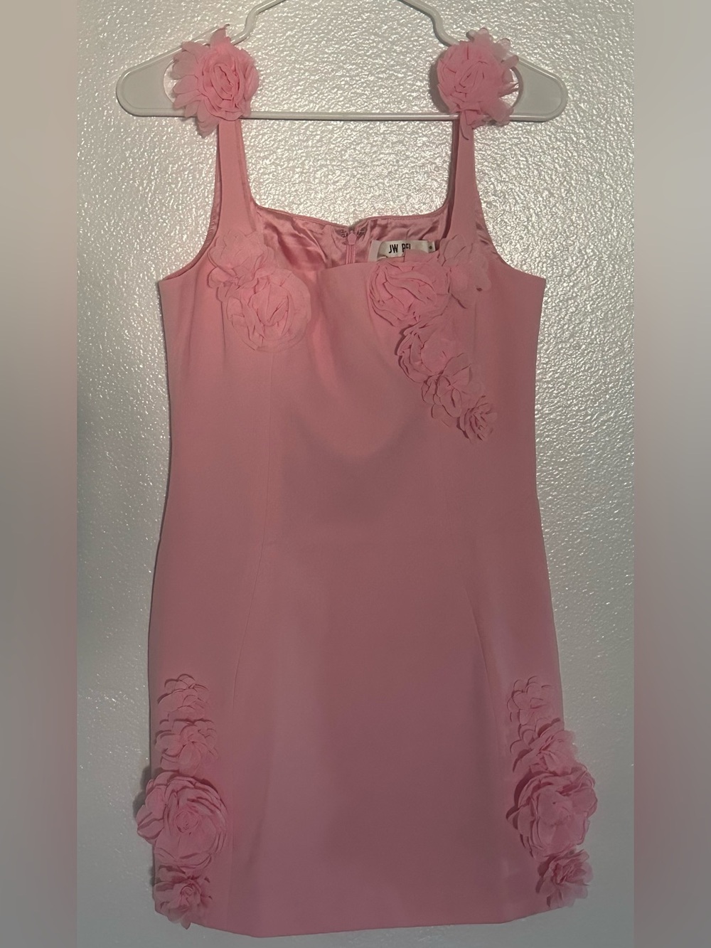 JW PEI Pink Satin Slip Top - Picture 7 of 10